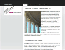 Tablet Screenshot of berrettassociates.com